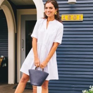 Tuckernuck white poplin royal shirt dress XL